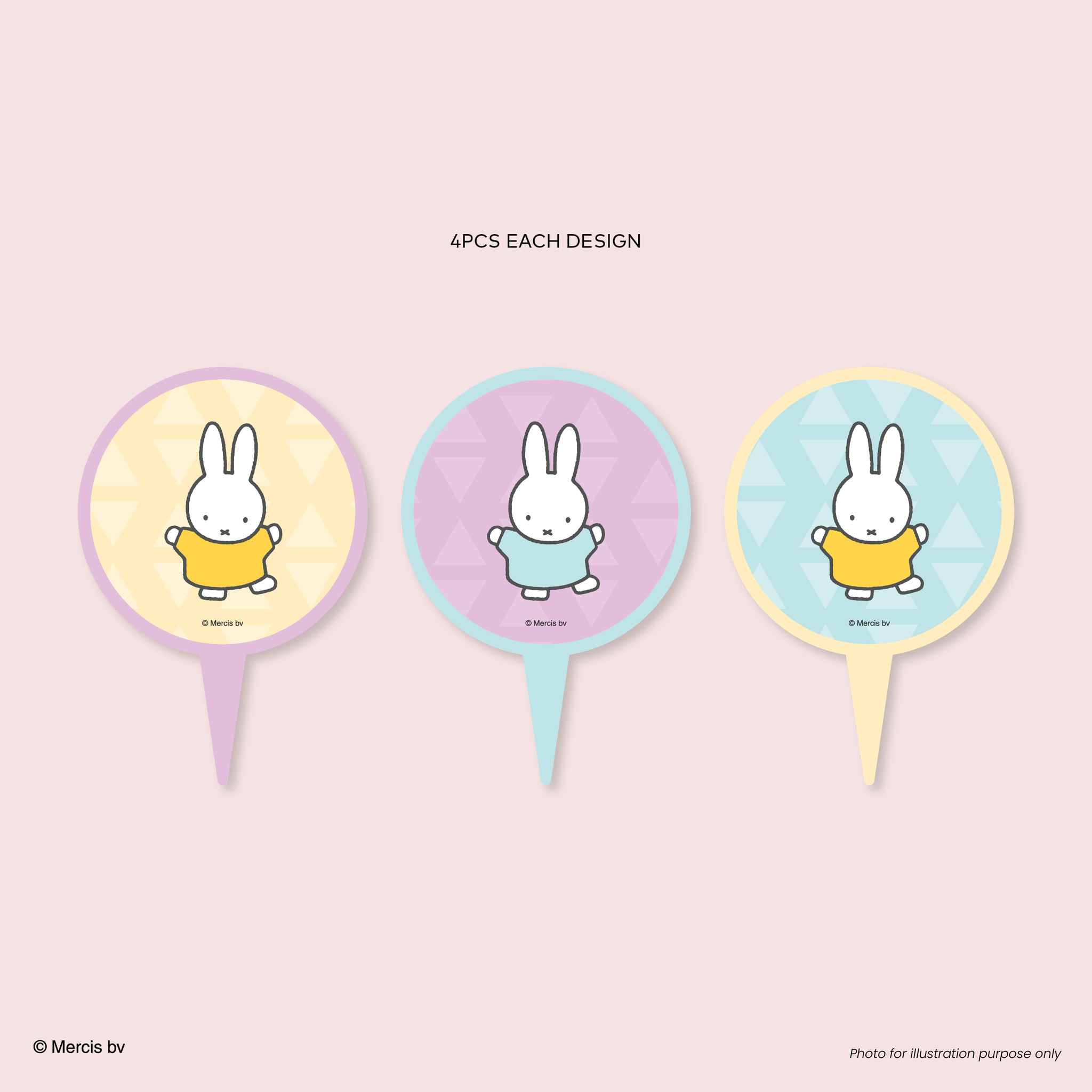 Miffy 70th Cake Topper Dancing