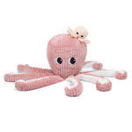 Les Deglingos Ptipotos The Octopus Mom & Baby Pink 50cm