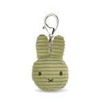 Miffy Flat Keychain ECO Corduroy Olive Green 10cm