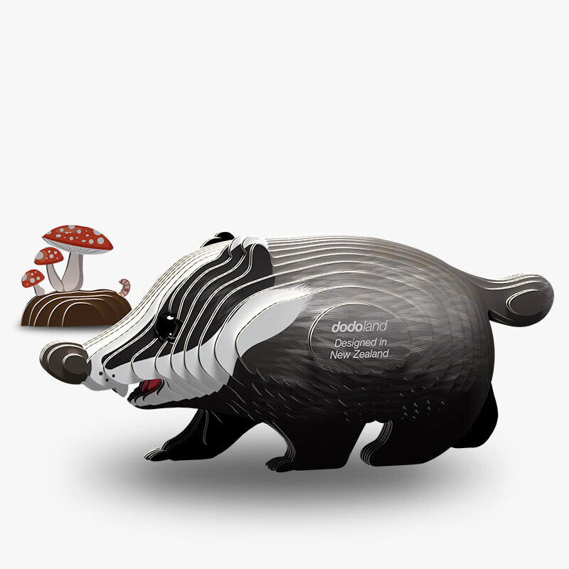 Eugy Dodoland Wild Badger 3d Puzzle