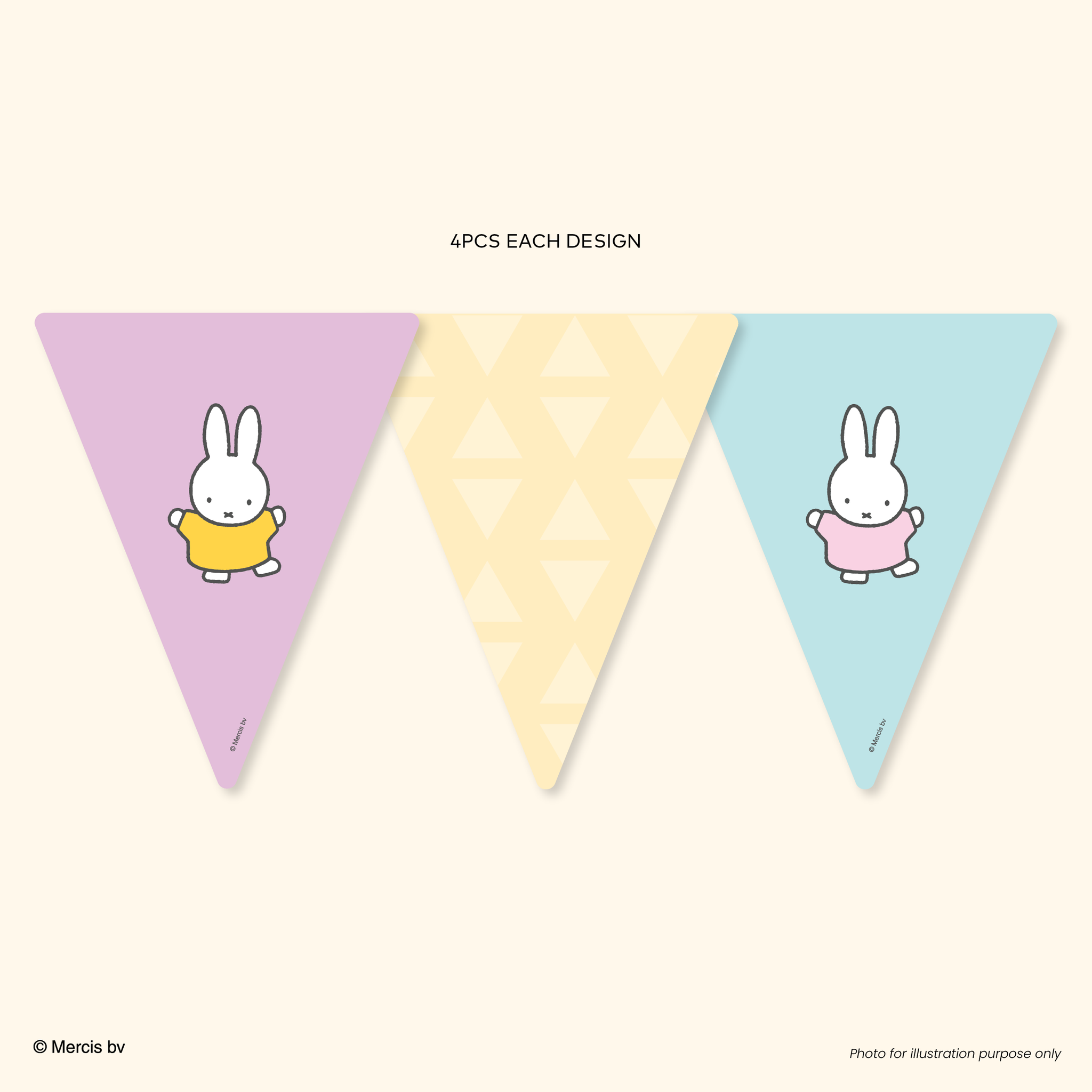 Miffy 70th Party Garland Dancing