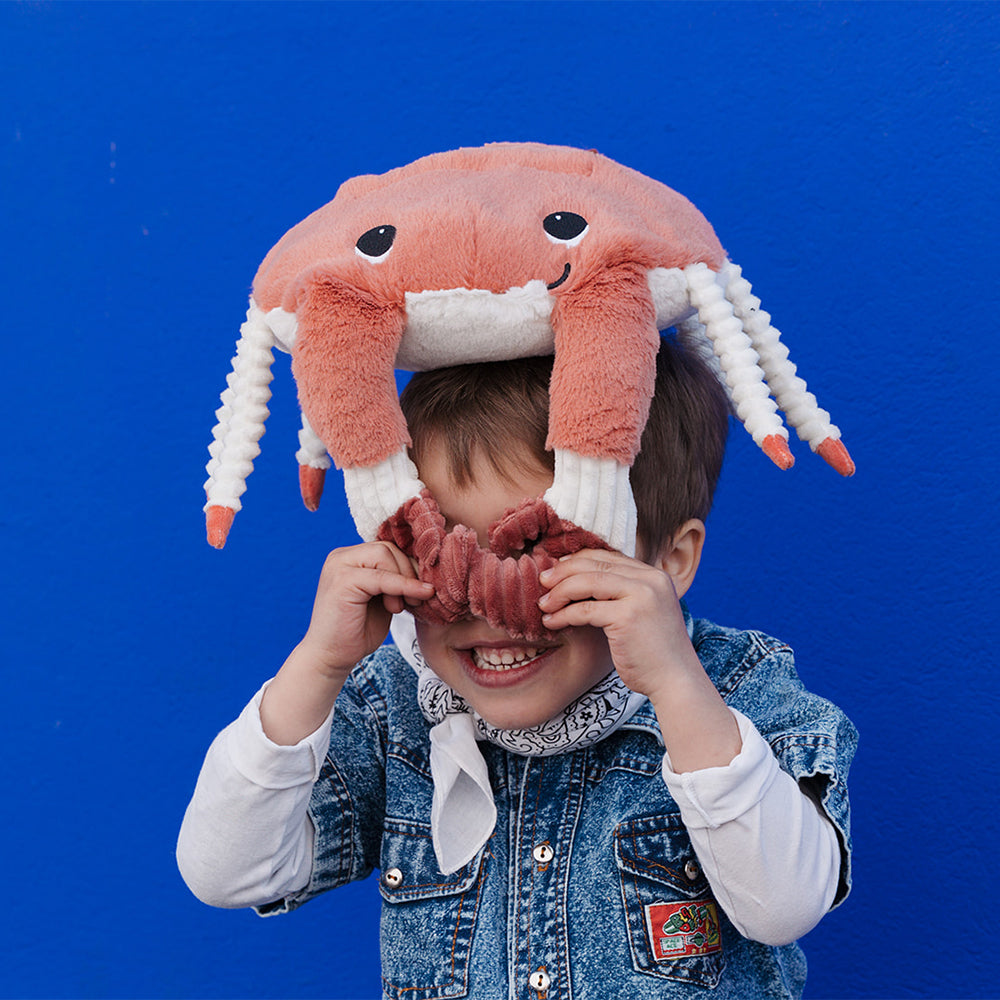 Les Deglingos Ptipotos The Crab Mom & Baby Terracotta 46cm
