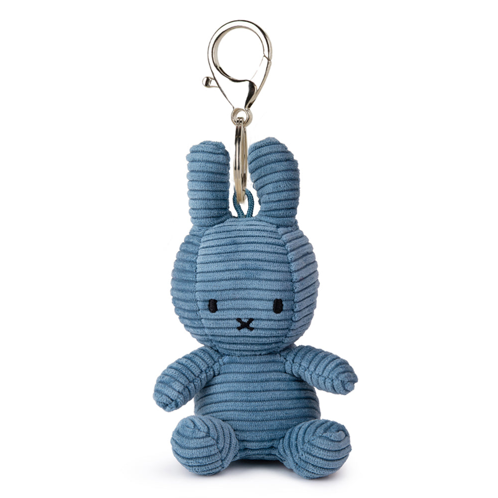 Miffy Keychain ECO Corduroy Aviator Blue 10cm
