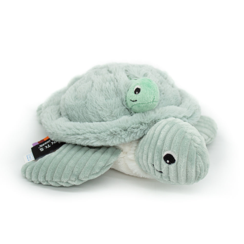 Les Deglingos Ptipotos The Turtle Mom & Baby Mint 30cm