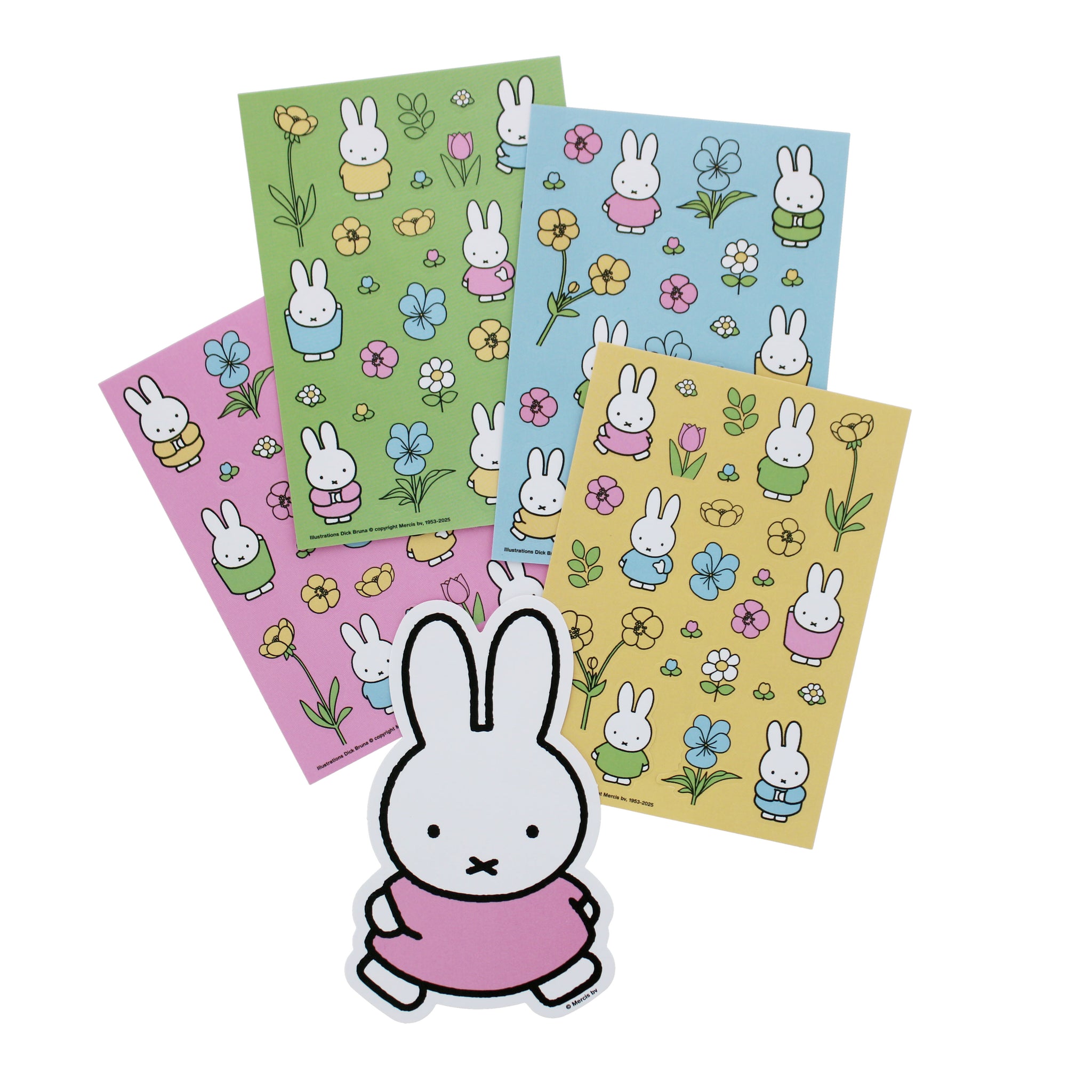 Miffy x Blueprint Collections Buttercup Sticker Set FSC MIX