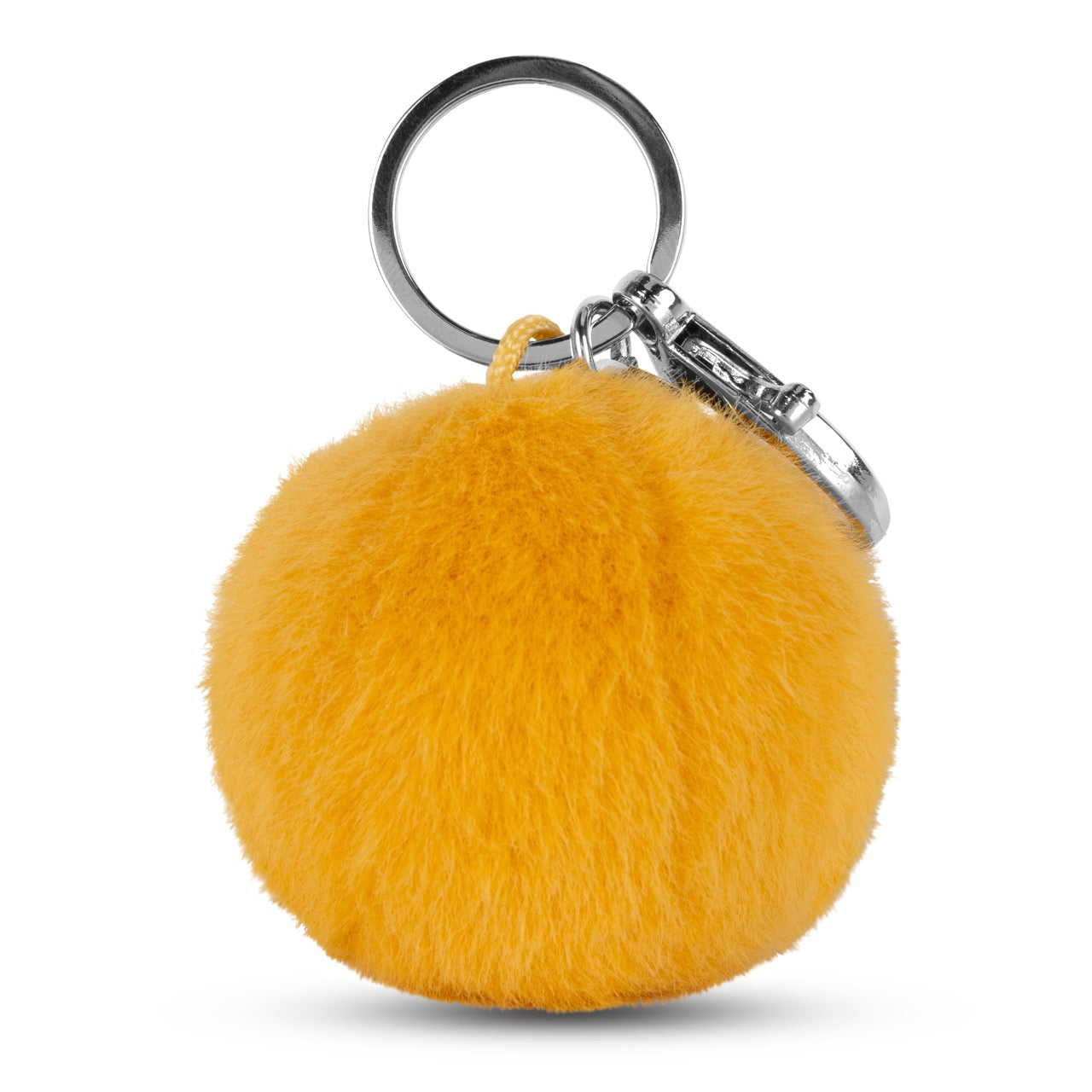 Smiley Keychain ECO Fuzzy Yellow 5.5cm