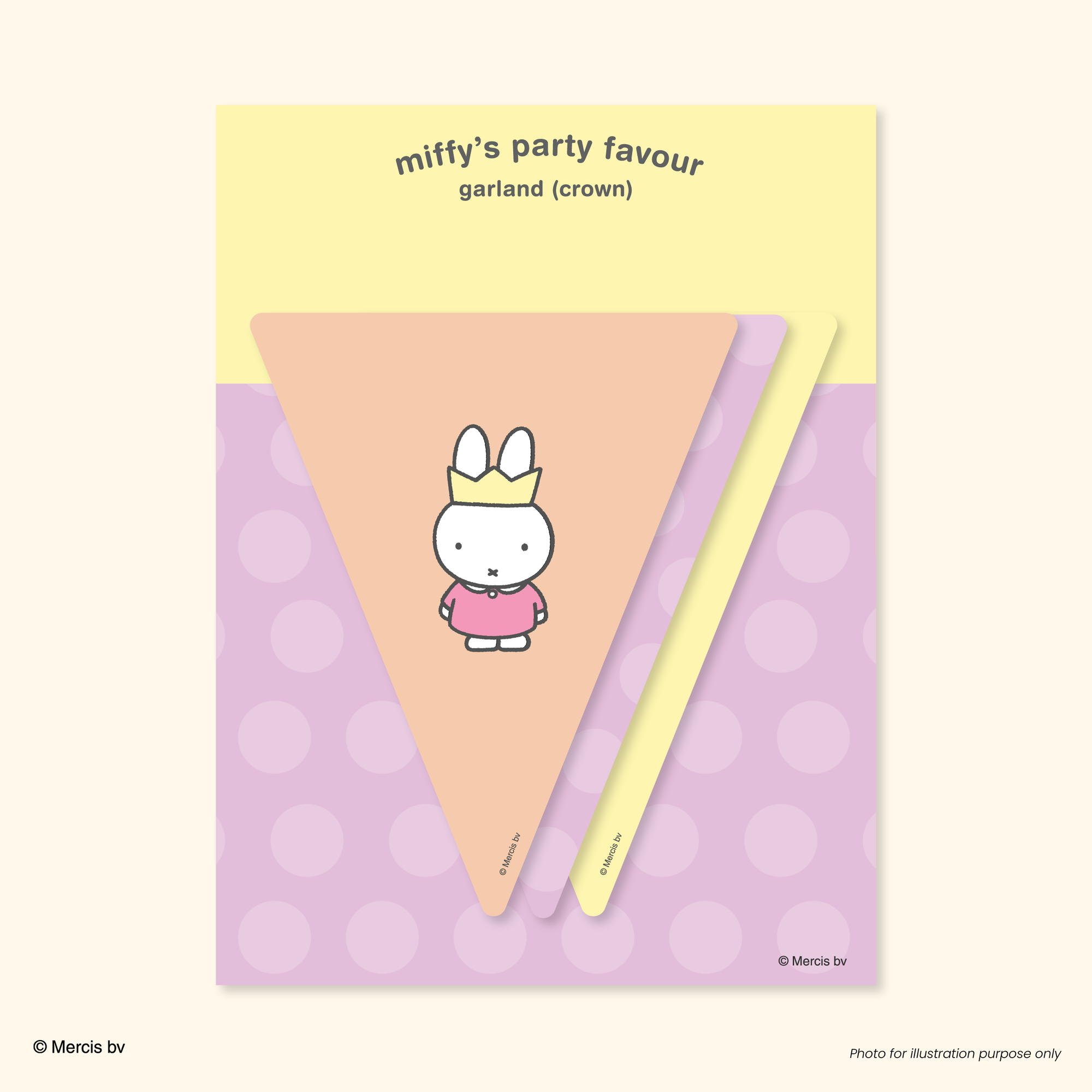 Miffy 70th Party Garland Crown